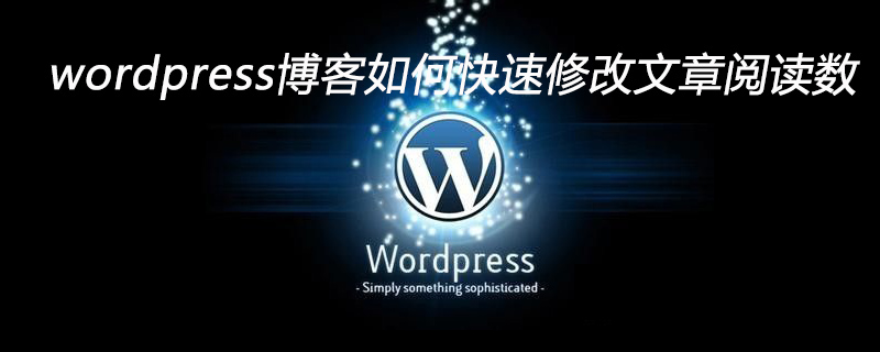 WordPress博客文章阅读数快速修改：一键提升访问量